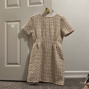 Limi pink tweed dress zips in back size medium excellent condition